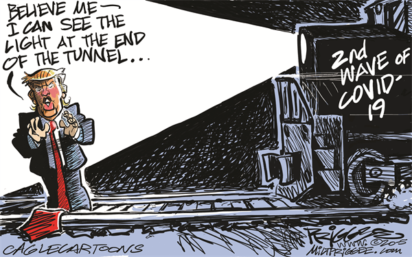 Trump's Pandemic by Milt Priggee, Oak Harbor, WA